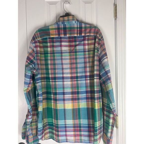 NWT Jcrew Mens Slim Summer Plaid Button Up Size XL - Picture 4 of 4